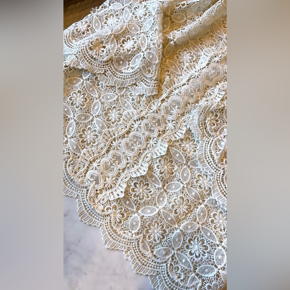 Free People Guipure Lace Mini Dress - Picture 7 of 12